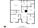 Detailed second floor plan featuring bedrooms, bathrooms, walk-in closet, hall, and another room at 8547 S Tibbs Ave, Indianapolis, IN 46217