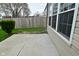Home exterior featuring a small patio and lawn at 9685 Glowing Flame Dr, Fishers, IN 46037