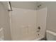 A clean and well-maintained bathroom with a shower and tub combination at 9685 Glowing Flame Dr, Fishers, IN 46037