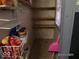 A pantry filled with wire rack and wood shelving at 1524 S K St, Elwood, IN 46036