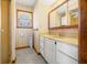 Bathroom with window, vanity, and nautical decor at 1828 W 750 S, Trafalgar, IN 46181
