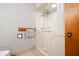 Bathroom with shower and seat at 1828 W 750 S, Trafalgar, IN 46181
