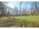 Open grass land surrounded by a natural woodland, creating a serene and picturesque setting for recreational activities at 1828 W 750 S, Trafalgar, IN 46181