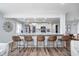 Spacious kitchen island with barstool seating and stylish pendant lighting at 2109 Elmwood Dr, Lebanon, IN 46052
