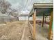 View of backyard featuring a shed and covered patio area, offering outdoor amenities at 3049 Foltz St, Indianapolis, IN 46241