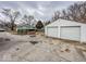 Two car garage is detached from the home, backyard at 3049 Foltz St, Indianapolis, IN 46241