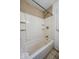 Bathroom shower featuring built-in shelves at 3829 N Temple Ave, Indianapolis, IN 46205