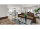 Open-concept living room next to the kitchen and dining room offers a spacious and integrated living experience at 4804 Brouse Ave, Indianapolis, IN 46205