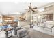 Spacious living room with open layout, seamlessly connecting to the kitchen and dining area at 4947 Cherryhill Ct, Indianapolis, IN 46254