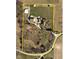 Aerial view illustrating the property boundaries and outlining the extent of the acreage at 5752 River Rd, Waldron, IN 46182