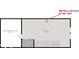 Second floor floor plan showing a loft area and conditioned storage at 7227 Bailow Ct, McCordsville, IN 46055