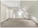 Neutral bedroom featuring angled ceilings, neutral carpet, and great light at 952 N Concord St, Indianapolis, IN 46222