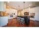 Modern kitchen with a center island, stainless steel appliances, and ample counter space at 10120 Fox Trce, Zionsville, IN 46077