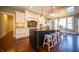 Bright kitchen features a central island, skylights, and adjacent dining area for casual meals at 10120 Fox Trce, Zionsville, IN 46077