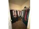 Walk-in closet with rod and shelf for storage at 10419 Dark Star Dr, Indianapolis, IN 46234