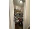 Spacious pantry features wire shelving with storage for pantry and kitchen supplies at 10419 Dark Star Dr, Indianapolis, IN 46234