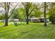 Expansive backyard with fire pit, chairs, and a back deck, perfect for entertaining at 11710 Prairie Pl, Carmel, IN 46033