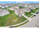 Bird's-eye view of a residential neighborhood with well-kept lawns and tree-lined streets at 12650 Sunrise Dr, Noblesville, IN 46060