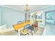Charming dining room with a wooden table, stylish chairs, and a vintage display cabinet at 13060 Wembly Cir, Carmel, IN 46033