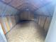Inside view of a well-lit storage shed with ample space for storage and organization at 145 Goodnight Rd, Martinsville, IN 46151