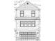 Detailed elevation showcasing two-story home design with cedar shake, windows, and attached garage at 15405 Mystic Rock Dr, Carmel, IN 46033