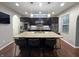 Spacious kitchen with granite countertops, stainless steel appliances, and a large island at 1566 Dorset Dr, Avon, IN 46123