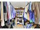 Organized walk-in closet with shelves and hanging space for clothes and accessories at 1852 Lakeside Ln, Indianapolis, IN 46229