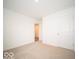 Comfortable bedroom with neutral carpet and bright white walls at 3261 W Keepsake Ln, Monrovia, IN 46157