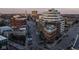Stunning aerial view of downtown with unique architecture and streetscapes at 333 Massachusetts Ave # 801, Indianapolis, IN 46204
