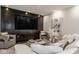 Modern living room featuring a fireplace and stylish decor at 333 Massachusetts Ave # 801, Indianapolis, IN 46204
