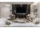 Modern living room featuring a fireplace and stylish decor at 333 Massachusetts Ave # 801, Indianapolis, IN 46204