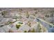 Aerial view of community, showcasing picturesque water features and landscaping at 8545 Olde Ml Trce, Indianapolis, IN 46260