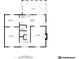 Detailed floor plan of the home, highlighting the layout of the main level with kitchen, living, and sunroom areas at 908 Whispering Trl, Greenfield, IN 46140