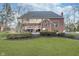 Lush backyard showcasing a pool, deck, and beautiful landscaping, ideal for leisure at 11727 Windpointe Pass, Carmel, IN 46033