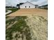 Backyard view featuring fresh hydroseed lawn and landscaping; a blank canvas for homeowners at 1202 Brightwood Cir, Greenfield, IN 46140