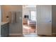 View from bathroom through door to a light filled bedroom with hardwood floors at 14461 Brook Meadow Dr, McCordsville, IN 46055