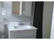 Updated bathroom featuring a vanity with white countertop, modern fixtures, and a neutral color scheme at 3121 W 13Th St, Anderson, IN 46011