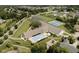 Aerial view of community center with pool, tennis courts, and playground at 4754 Austin Trce, Zionsville, IN 46077