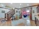 Finished basement with a wet bar, lounge area, and stylish decor. Perfect for entertaining at 4754 Austin Trce, Zionsville, IN 46077