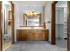 Bathroom offers an extended vanity with extra storage space, ideal for organization at 4859 W 150 N, Greenfield, IN 46140