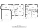 Detailed floor plan showcasing the layout of the home's rooms and dimensions on both floors at 5415 Honey Comb Ln, Indianapolis, IN 46221