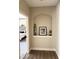 Hallway niche features display shelf and bedroom access at 6641 Stone Pointe Way, Indianapolis, IN 46237
