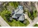 Aerial view of the home, its backyard, and the surrounding neighborhood at 8845 Otter Cove Cir, Indianapolis, IN 46236