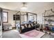 Unique bedroom featuring a canopy bed, stylish decor, and lots of natural light, blending comfort and sophistication at 8845 Otter Cove Cir, Indianapolis, IN 46236