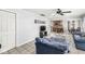 Comfortable living area with an open concept design and a view into the kitchen at 925 Forest Dr, Anderson, IN 46011