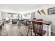 Comfortable living space featuring a bar area with seating, perfect for socializing and enjoying leisure time at home at 925 Forest Dr, Anderson, IN 46011