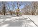 Picturesque tree house nestled among mature trees, providing a charming and elevated outdoor space at 925 Forest Dr, Anderson, IN 46011