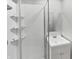 Bathroom featuring white shower and vanity at 102 Plummer Ave, Bargersville, IN 46106