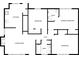 Detailed floor plan showcasing the layout of the home, including bedrooms, bathrooms, kitchen, and living areas at 102 Plummer Ave, Bargersville, IN 46106
