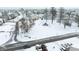 Winter aerial of the community park featuring snowy landscapes and recreational area at 1136 Meriman Dr, Greenwood, IN 46143